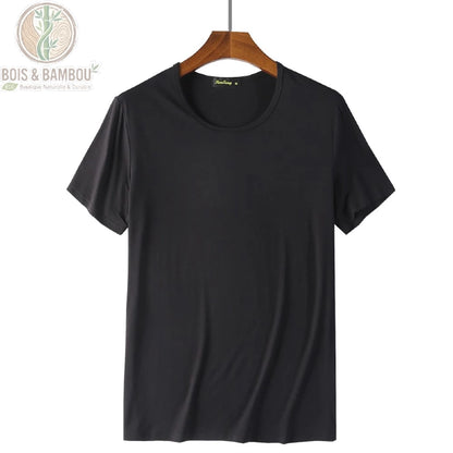 T-shirt bambou sport homme coloris noir S-XXXL