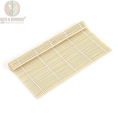 Tapis a Sushi en Bambou enroule compact rangement facile ustensile cuisine japonaise BoisetBambouEco