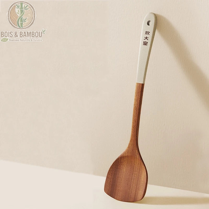 Ustensiles cuisine bois ebene pelle a pot pour sauces et plats mijotes, Bois et Bambou Eco