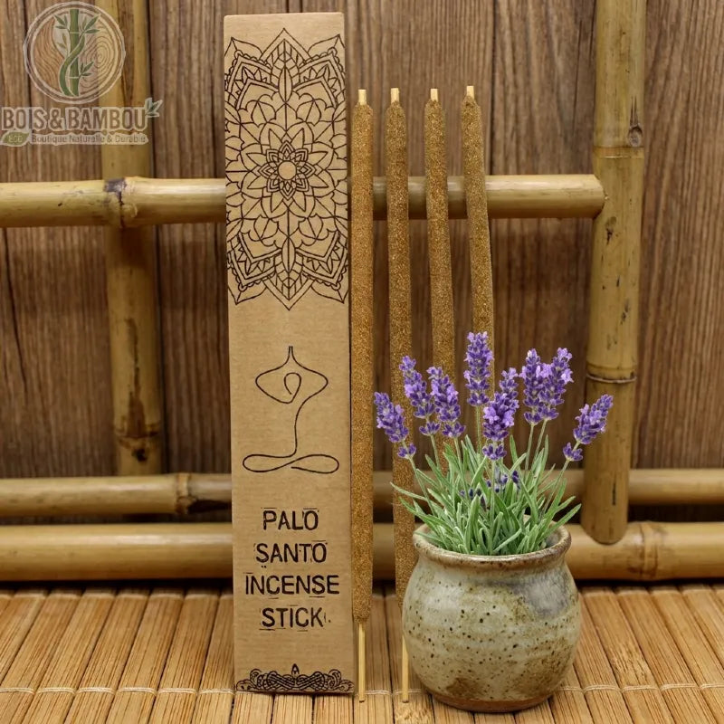 Encens Palo Santo chypre, bâtons dans leur emballage kraft à motif mandala