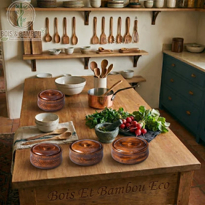 Bol ramen bois mise en situation table japonaise zen avec accessoires, Bois et Bambou Eco