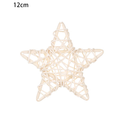 Étoile en rotin blanc de 12 cm vendue à l'unité