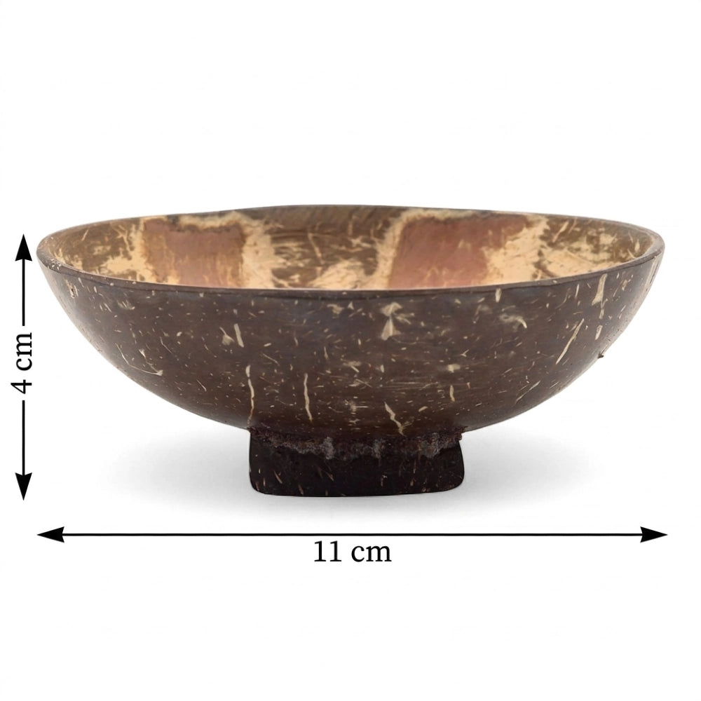 Porte-savon en noix de coco, dimensions 11 cm de diamètre et 4 cm de hauteur