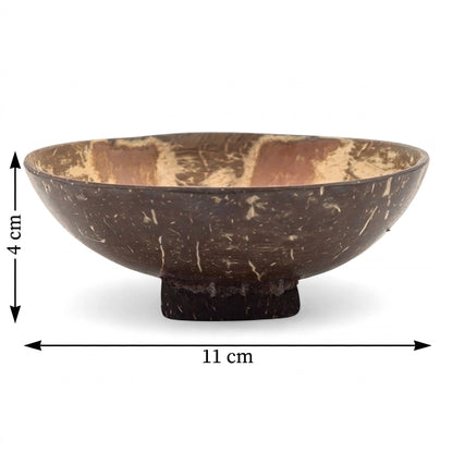 Porte-savon en noix de coco, dimensions 11 cm de diamètre et 4 cm de hauteur